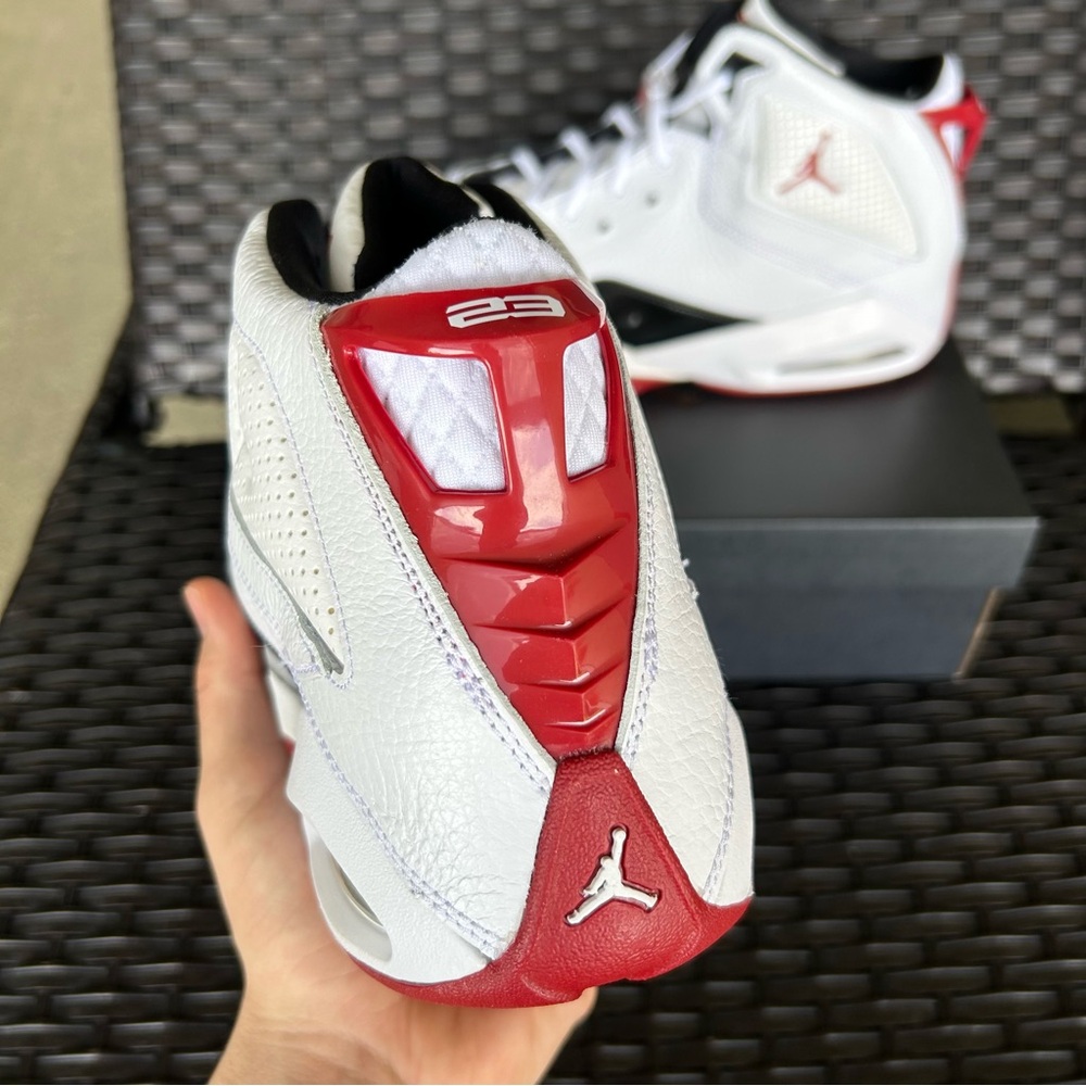 JORDAN B'LOYAL WHITE RED BLACK Size 13 - Picture 3 of 5